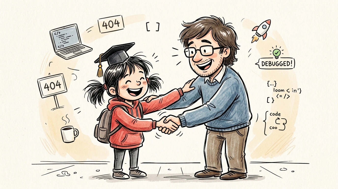 Mentor and mentee finishing the journey